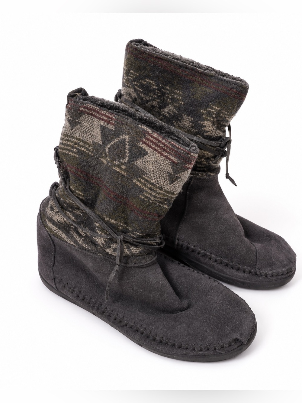 Tom’s Nepal Gray Suede Booties. Good Condition. Size 7.5. Boho